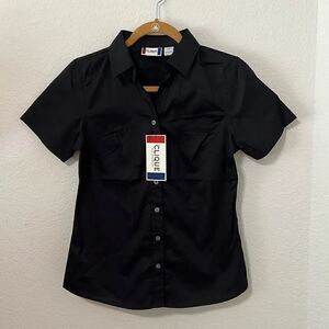 Clique Ladies' Shirt Sleeve Button Up Top with Shaping Darts - Size Small-P
